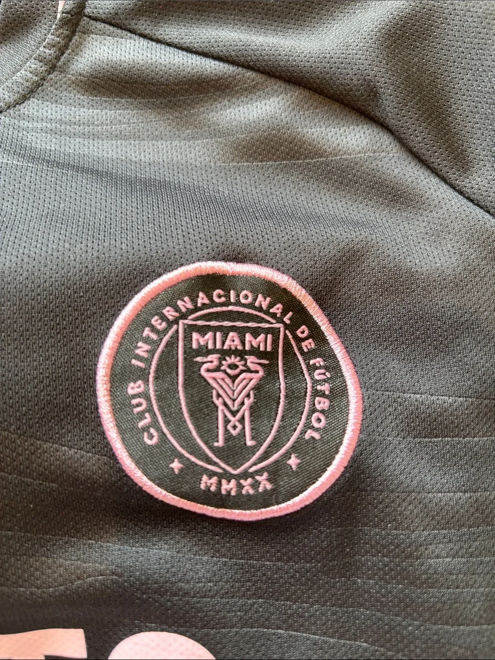 MIAMI Black and Pink Kids Soccer Jersey & Shorts Set